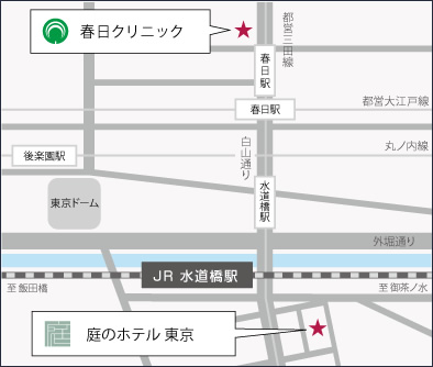 庭のホテル東京案内図