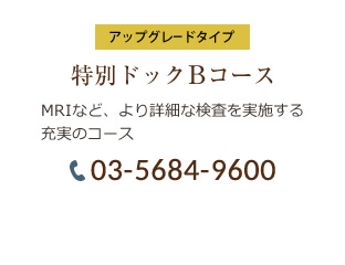 人間ドックBコース 03-5684-9600